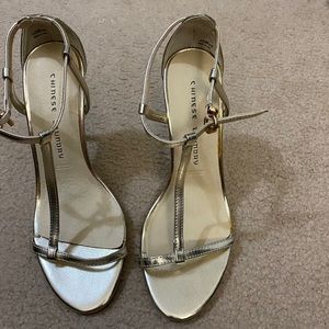 *BRAND NEW* Chinese Laundry Gold Evening Shoes